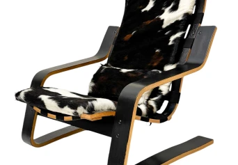 Mid-Century Modern Sculptural Plywood Lounge Chair, The Netherlands 1970s